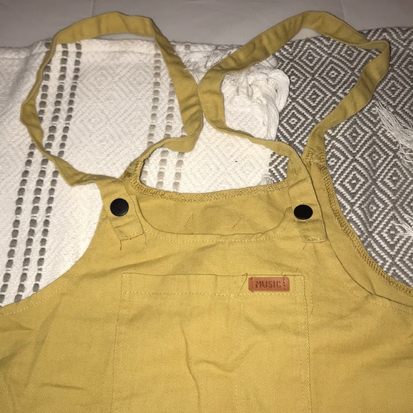 mustard overalls
